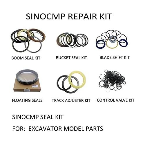  Unknown Vivona Gaskets For Hitachi EX340-3 Arm Cylinder Seal Repair Service Kit Excavator Oil Seals, 3 month warranty