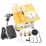 Unknown Multifunction Mini Table Saw Handmade Woodworking Bench Lathe Electric Polisher Grinder Cutting Saw