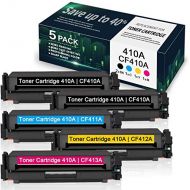 Unknown 5 Pack(2BK/1C/1Y/1M) 410A CF410A CF411A CF412A CF413A Toner Cartridge Replacement for HP Color Pro MFP M477fdn M477fdw M477fnw Pro M452dn M452dw M452nw Printer Toner - by VaserInk