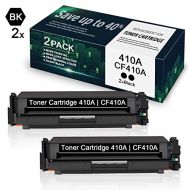 Unknown 410A CF410A Black Toner Cartridge Replacement for HP Color Pro M452dn M452dw M452nw MFP M477fdn M477fdw M477fnw (2 Pack) - by VaserInk