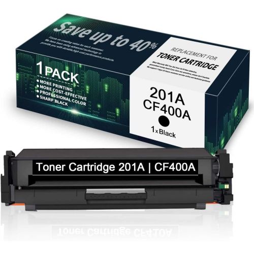  Unknown 201A CF400A Black Toner Cartridge Replacement for HP Color Laserjet Pro MFP M277n M277dw M277c6 M274n Pro M252dw M252n - by VaserInk