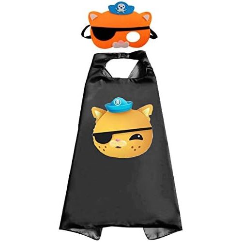  Unknown 3 Sets Octonauts Cosplay Dress Up Costumes Capes & Masks for Kids Halloween Party Favor