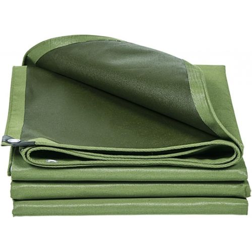  Unknown Double-Sided Waterproof Tarpaulin, Thick, Wear-Resistant, Scratch-Resistant, Sun Protection, Insulated Tarp Sheet, Suitable for Garden, Outdoor, Camping Tent, Pickup Trucks (Size :