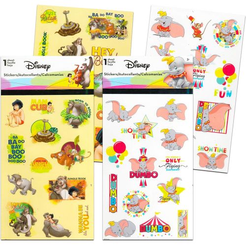  Unknown Classic Disney Stickers Party Favors Mega Assortment ~ Bundle Includes 16 Disney Sticker Sheets Featuring Bambi, 101 Dalmatians, Lion King, Jungle Book, Pinocchio, and More (Over 2