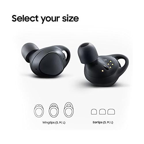 삼성 Samsung Gear IconX (2018 Edition) SM-R140NZKAXAR Bluetooth Cord-free Fitness Earbuds, w/ On-board 4Gb MP3 Player (US Version with Warranty) - Black