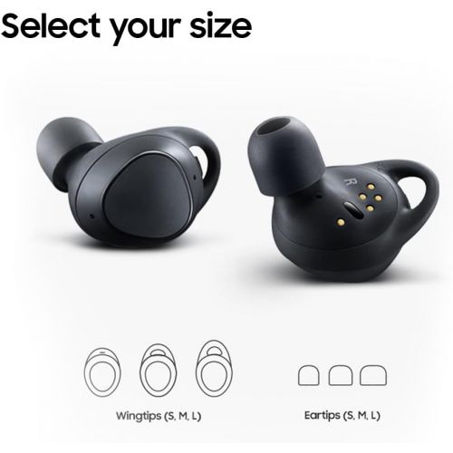 삼성 Samsung Gear IconX (2018 Edition) SM-R140NZKAXAR Bluetooth Cord-free Fitness Earbuds, w/ On-board 4Gb MP3 Player (US Version with Warranty) - Black