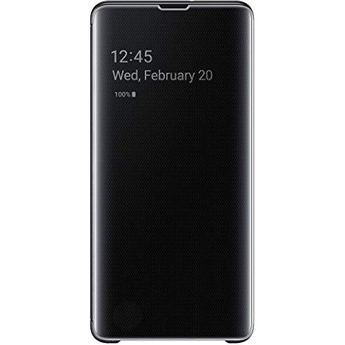 삼성 Unknown SAMSUNG Galaxy S10+ S-View Flip Case, Non Retail Packaging - Black - Model:EF-ZG975CBEGUS