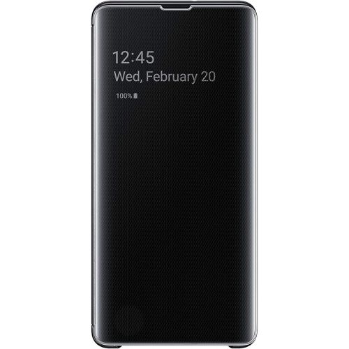 삼성 Unknown SAMSUNG Galaxy S10+ S-View Flip Case, Non Retail Packaging - Black - Model:EF-ZG975CBEGUS