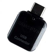 Unknown Samsung OEM On-The-Go OTG (USB) to (USB-C) Adapter - Glossy Black
