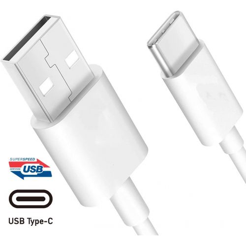 삼성 Unknown Samsung Fast Adaptive Wall Adapter Charger for Galaxy S10 Lite S9 Plus Note 9 S8 Note 8 EP-TA20JBE - 4 Foot Type C/USB-C Cable and OTG Adapter - White