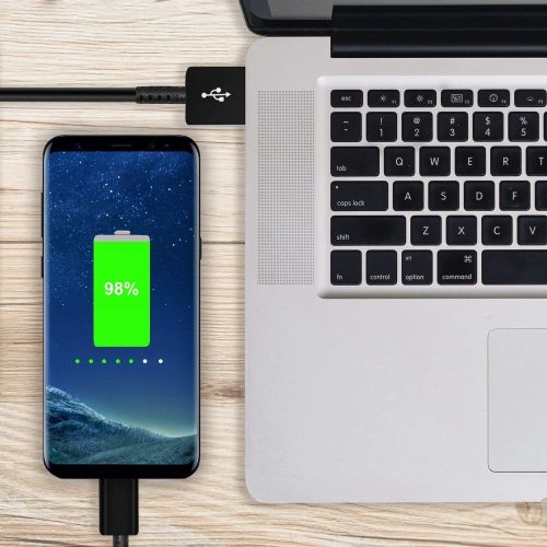 삼성 Unknown Samsung Fast Adaptive Wall Adapter Charger for Galaxy S10 Lite S9 Plus Note 9 S8 Note 8 EP-TA20JBE - 4 Foot UrbanX Type C/USB-C UrbanX Cable and OTG Adapter - Black