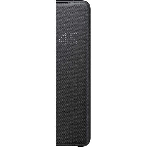 삼성 Unknown Samsung Galaxy S20 Ultra Official LED View Case, LED Wallet Cover (Black)