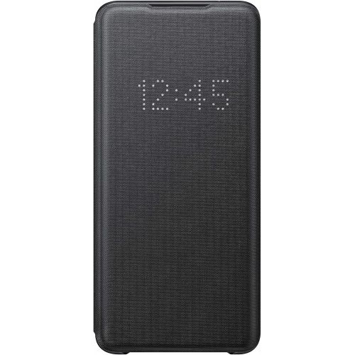 삼성 Unknown Samsung Galaxy S20 Ultra Official LED View Case, LED Wallet Cover (Black)