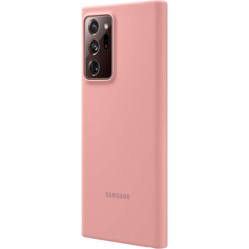 삼성 Unknown SAMSUNG Galaxy Note20 Ultra 5G Case, Silicone Back Protective Cover - Brown (US Version) (EF-PN985TAEGUS)
