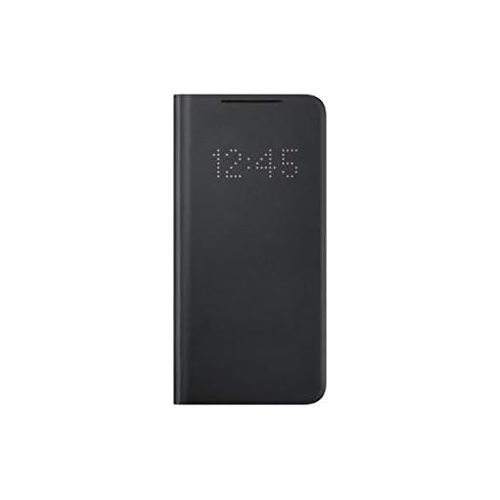 삼성 Unknown Samsung Galaxy S21 Case, LED Wallet Cover - Black (US Version)