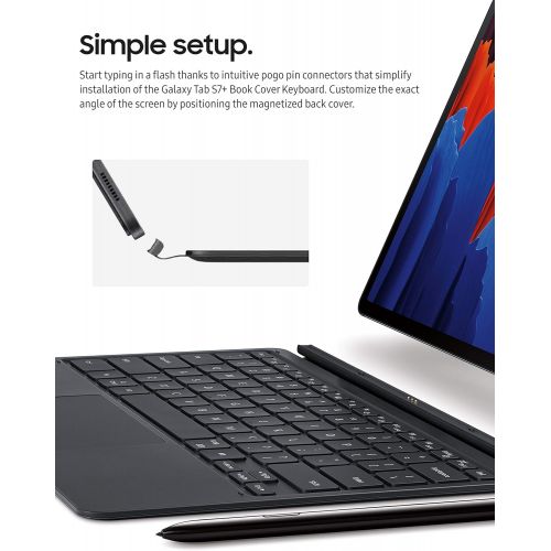 삼성 Unknown SAMSUNG Galaxy Tab S7+ Keyboard, Black