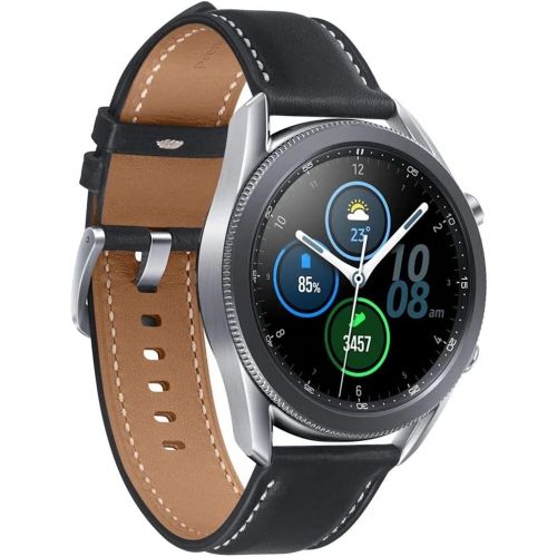 삼성 Unknown Samsung Galaxy Watch3 2020 Smartwatch (Bluetooth + Wi-Fi + GPS) International Model (Silver, 45mm)