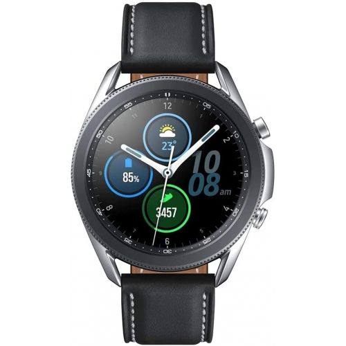 삼성 Unknown Samsung Galaxy Watch3 2020 Smartwatch (Bluetooth + Wi-Fi + GPS) International Model (Silver, 45mm)