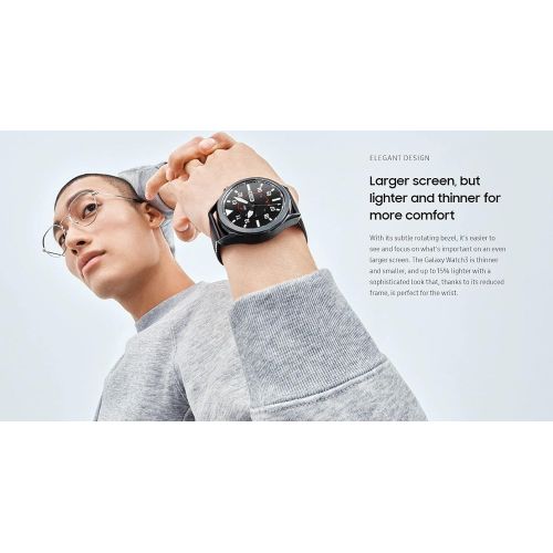 삼성 Unknown Samsung Galaxy Watch3 2020 Smartwatch (Bluetooth + Wi-Fi + GPS) International Model (Silver, 45mm)