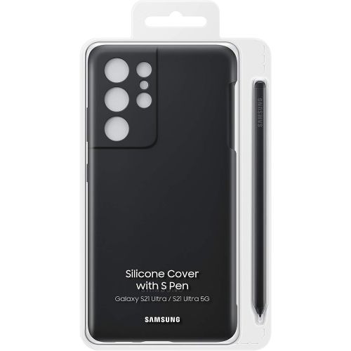 삼성 Unknown Samsung Galaxy S21 Ultra Silicone Case with S-Pen Bundle - Black (US Version)