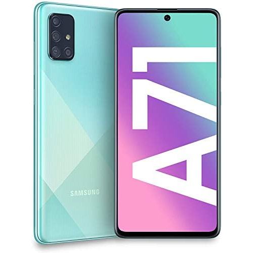 삼성 Unknown Samsung Galaxy A71 A715F, Dual SIM LTE, International Version (No US Warranty), 128GB, Prism Crush BLue - GSM Unlocked