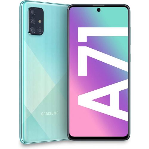 삼성 Unknown Samsung Galaxy A71 A715F, Dual SIM LTE, International Version (No US Warranty), 128GB, Prism Crush BLue - GSM Unlocked