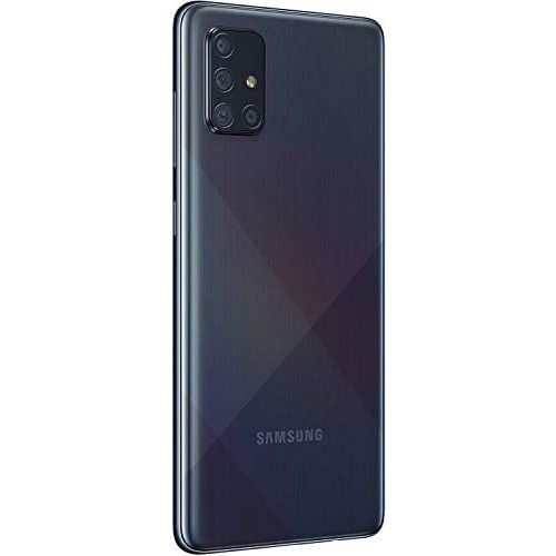 삼성 Unknown Samsung Galaxy A71 A715F/DS, 4G LTE, International Version (No US Warranty), 128GB, 6GB, Prism Crush Black - GSM Unlocked - 64GB SD + Case Bundle