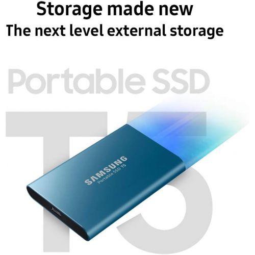 삼성 Unknown SAMSUNG T5 Portable SSD 2TB - Up to 540MB/s - USB 3.1 External Solid State Drive, Black (MU-PA2T0B/AM)