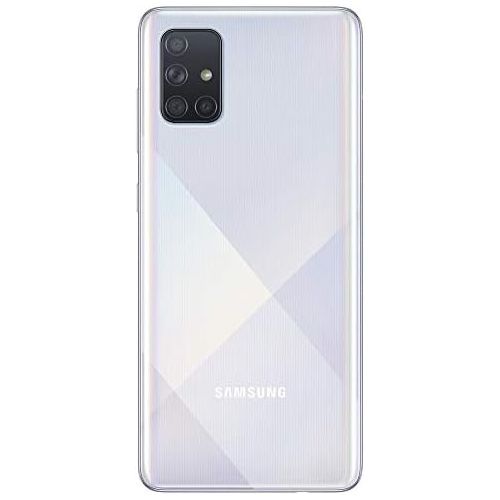 삼성 Unknown Samsung Galaxy A71 A715F/DS, 4G LTE, International Version (No US Warranty), 128GB, 6GB, Prism Crush Silver - GSM Unlocked - 64GB SD + Case Bundle
