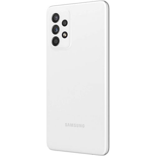 삼성 Unknown Samsung Galaxy A52 (128GB, 6GB) 6.5 Super AMOLED 90Hz Display, 64MP Quad Camera, All Day Battery, Dual SIM GSM Unlocked (US + Global) 4G Volte A525M/DS (Fast Car Charger Bundle, Aw
