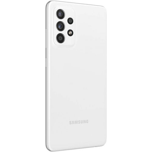 삼성 Unknown Samsung Galaxy A52 (128GB, 6GB) 6.5 Super AMOLED 90Hz Display, 64MP Quad Camera, All Day Battery, Dual SIM GSM Unlocked (US + Global) 4G Volte A525M/DS (Fast Car Charger Bundle, Aw