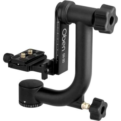  Unknown Oben GH-30 Gimbal Head with Arca-Type Quick Release Plate - Heavy-Duty 360-Degree Panoramic DSLR Camera Gimbal Tripod Head - Rugged Gimbal for DSLR Cameras Up to 44 lbs