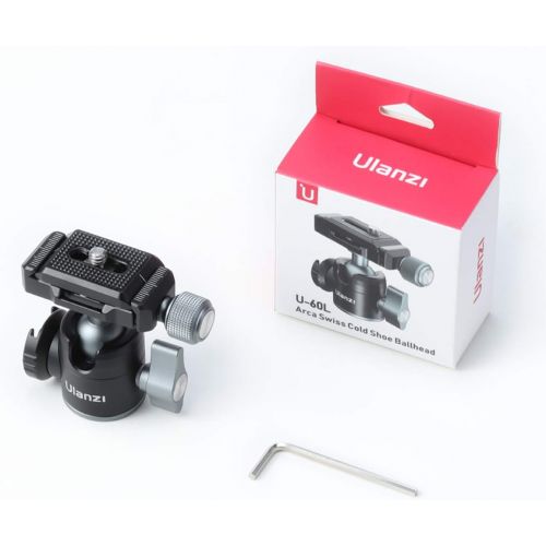  Unknown Camera Ball Head Mount with Rotatable Cold Shoe Extension Tripod Head Mount Vlogging Video Shooting Accessories for Sony A6400 A6300 A6600 A7R III - U-60 L