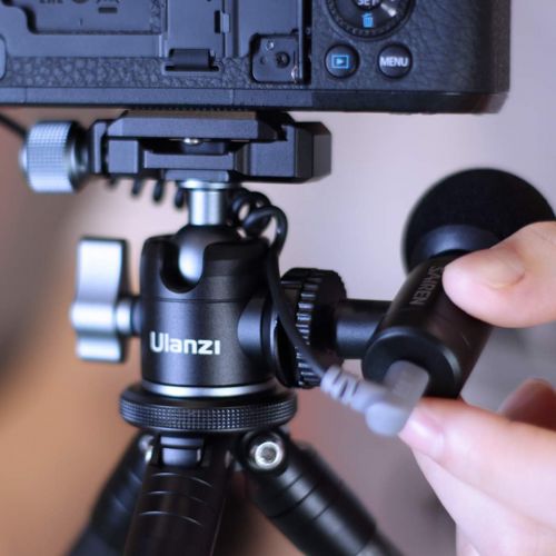  Unknown Camera Ball Head Mount with Rotatable Cold Shoe Extension Tripod Head Mount Vlogging Video Shooting Accessories for Sony A6400 A6300 A6600 A7R III - U-60 L