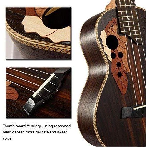  Paisen 23-inch Hawaii ukulele rosewood professional concert Ukulele send tuner trim folder thick piano bag