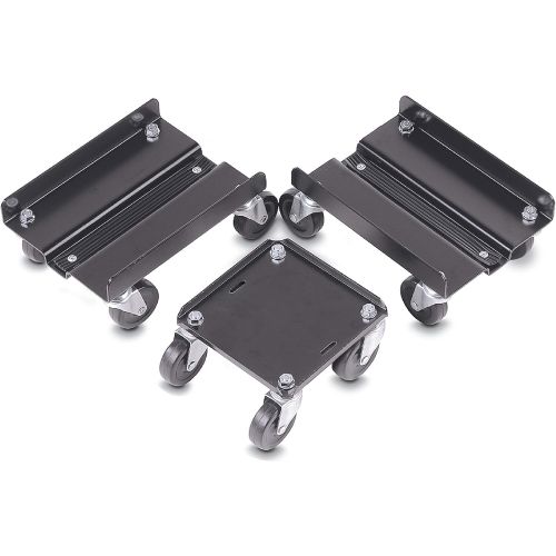  Raider SM-12165 Mini Black Steel Snowmobile Dolly Set (1,500 lb Weight Capacity)