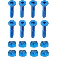 Unknown #N/A 8pcs Carbon Steel Replace Skateboard Truck Hardware Set Longboard Screw Nut