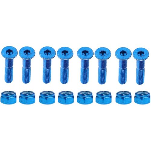  Unknown #N/A 8pcs Carbon Steel Replace Skateboard Truck Hardware Set Longboard Screw Nut