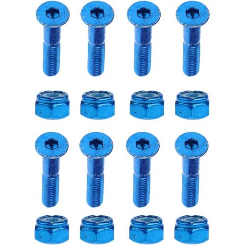  Unknown #N/A 8pcs Carbon Steel Replace Skateboard Truck Hardware Set Longboard Screw Nut