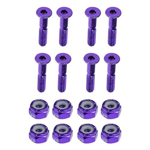  Unknown #N/A 8pcs Carbon Steel Replace Skateboard Truck Hardware Set Longboard Screw Nut