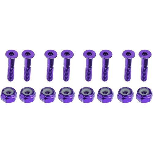  Unknown #N/A 8pcs Carbon Steel Replace Skateboard Truck Hardware Set Longboard Screw Nut