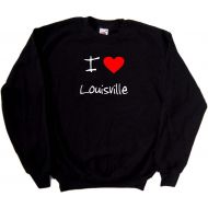 Unknown I Love Heart Louisville Black Sweatshirt