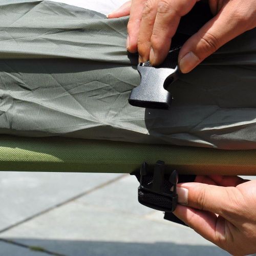  Unknown Outdoor 1-person Folding Tent Elevated Camping Cot w/Air Mattress Sleeping Bag