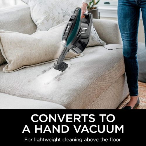  [아마존베스트]Shark ZS362 APEX DuoClean with Self-Cleaning Brusholl, Precision Duster, Crevice and Pet Multi-Tool, Corded Stick Vacuum, Forest Mist Blue