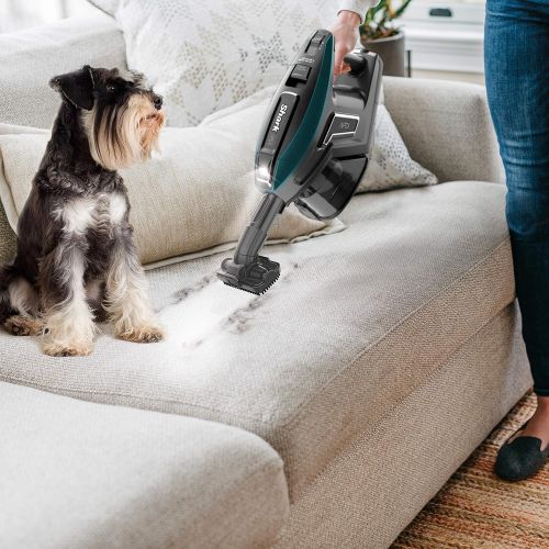  [아마존베스트]Shark ZS362 APEX DuoClean with Self-Cleaning Brusholl, Precision Duster, Crevice and Pet Multi-Tool, Corded Stick Vacuum, Forest Mist Blue