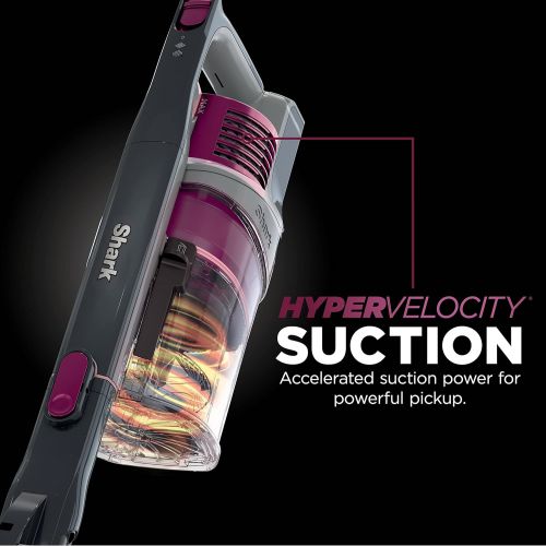  [아마존베스트]Shark IZ163H Rocket Pet Pro Cordless Stick Vacuum with MultiFlex, Self-Cleaning Brushroll, Dirt Engage Technology and Powerful Suction, in Raspberry