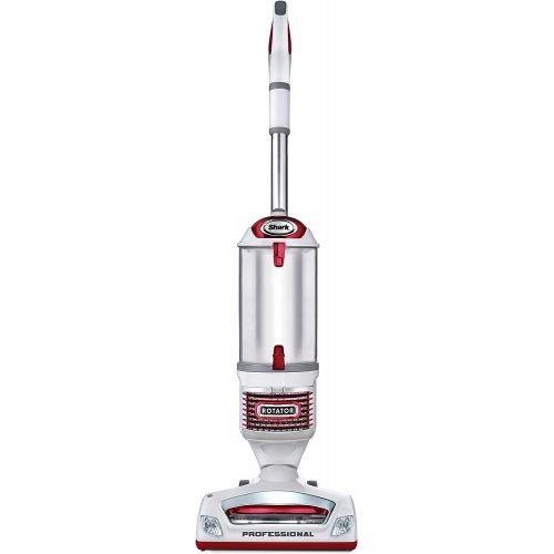  [아마존베스트]Shark Rotator Professional Upright Corded Bagless Vacuum for Carpet and Hard Floor with Lift-Away Hand Vacuum and Anti-Allergy Seal (NV501), White with Red Chrome