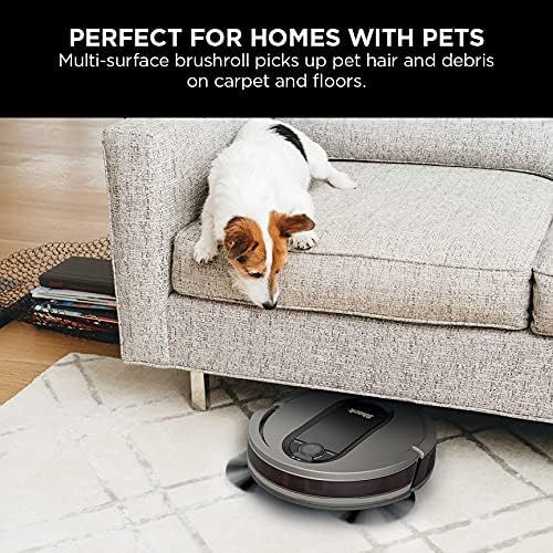  Unknown Shark AV911S EZ Robot Vacuum with Self-Empty Base, Bagless, Row-by-Row Cleaning, Perfect for Pet Hair, Compatible with Alexa, Wi-Fi, Gray