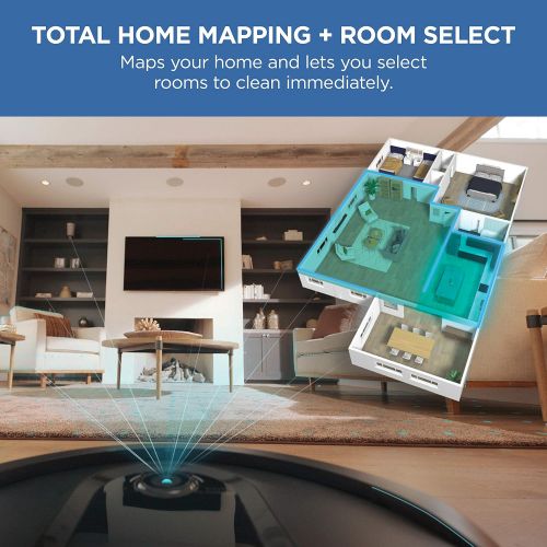  Unknown Shark RV1001AE IQ Robot Self-Empty XL, Robot Vacuum with IQ Navigation, Home Mapping, Self-Cleaning Brushroll, Wi-Fi Connected, Works with Alexa, Black