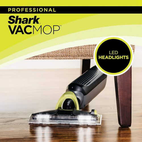  Unknown Shark VM252 VACMOP Pro Cordless Hard Floor Vacuum Mop with LED Headlights, 4 Disposable Pads & 12 oz. Cleaning Solution, Charcoal Gray